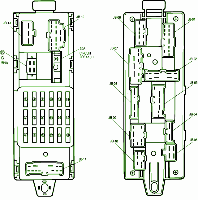 1988 Mazda 323 Fuse Box Diagram – Auto Fuse Box Diagram