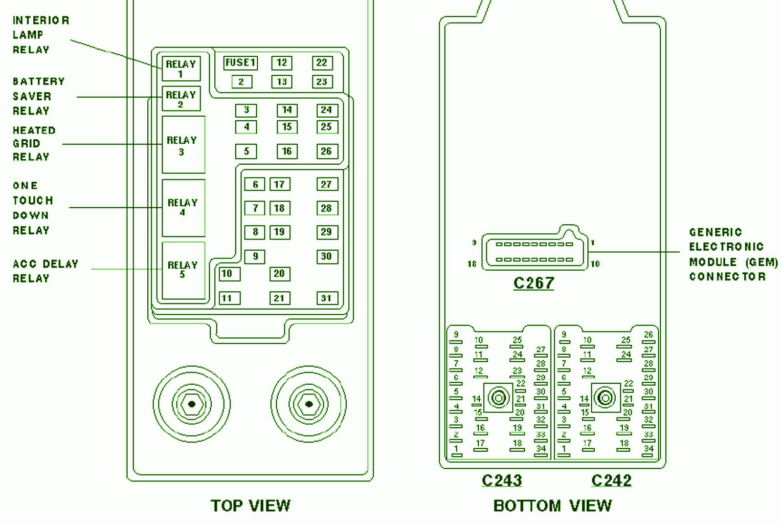 1997 Ford Expedition Xlt Interior Fuse Box Diagram  U2013 Auto