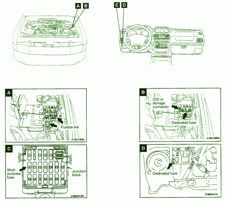 2000 Mitsubishi Montero Fuse Box Diagram – Auto Fuse Box Diagram