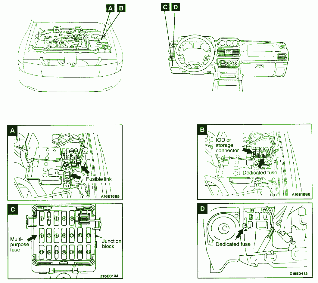 2000 Mitsubishi Montero Fuse Box Diagram - Auto Fuse Box Diagram