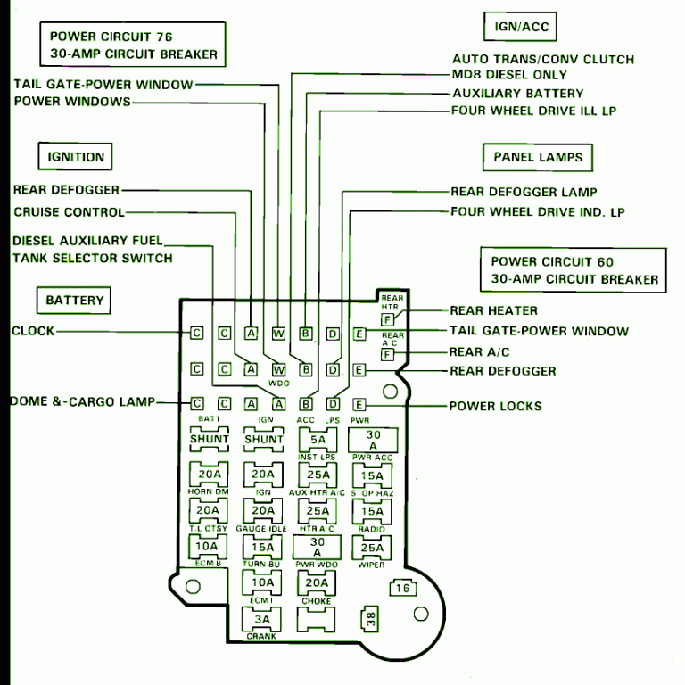 Chevrolet Suburban Fuse Box Diagram Auto Fuse Box Diagram