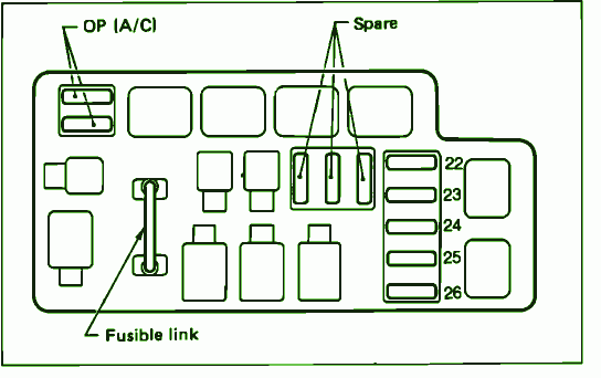 1991 Subaru Legacy Underhood Fuse Box Diagram – Auto Fuse Box Diagram