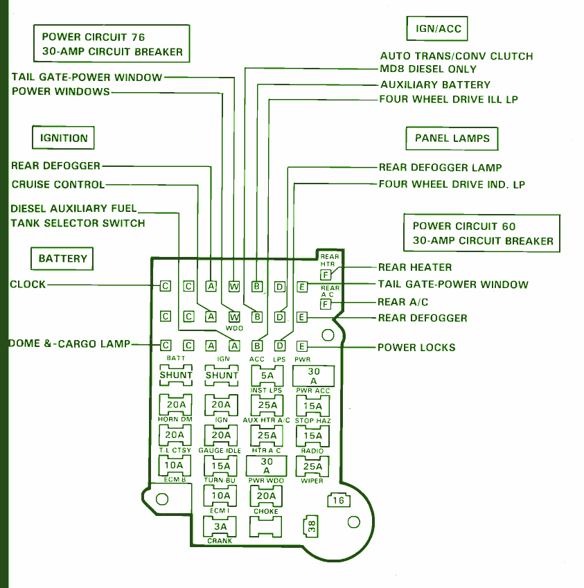 2004 Suburban Fuse Box Diagram