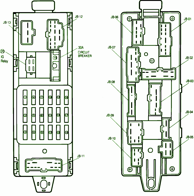 1989 Mazda 323 Engine Fuse Box Diagram – Auto Fuse Box Diagram