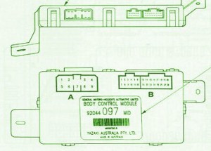 1999 VS Acclaim 3800 Fuse Box Diagram