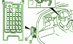 2001 Mazda E 2000 Steering Fuse Box Diagram