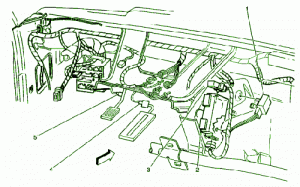 2003 GMC Savana Engine Fuse Box Diagram