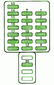 2004 Subaru Forester Under The Dash Fuse Box Diagram