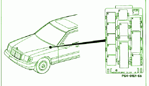 2005  Mercedes C240 Main Fuse Box Diagram