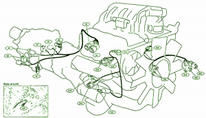 2005 Nissan XE Body Fuse Box Diagram