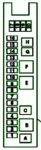 2009 BMW W.219 CLS Mini Fuse Box Diagram