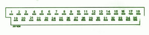 2009 Opel Corsa ABS Mini FUse Box Diagram