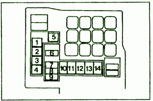 2012 Dodge SRT 392 Engine Compartment Fuse Box Diagram