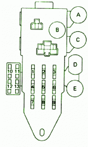 1990 Toyota 4runner Junction Fuse Box Diagram