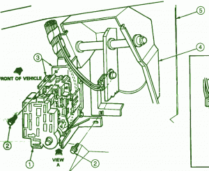 1999 Ford FT900 Front Engine Fuse Box Diagram