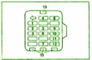 2002 Mitsubishi Fuso Compartment Fuse Box Diagram