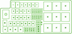 2004 Ford Everest 4x4 Distribution Fuse Box Diagram