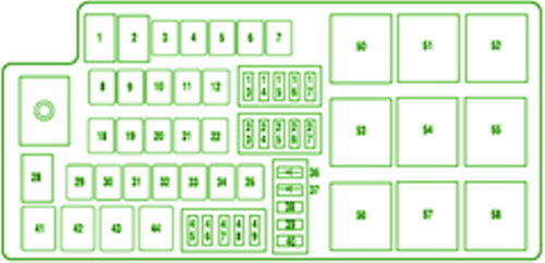 2004 Ford Everest 4 U00d74 Distribution Fuse Box Diagram  U2013 Auto