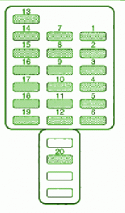 2006 Subaru Forester Fuse Box Diagram