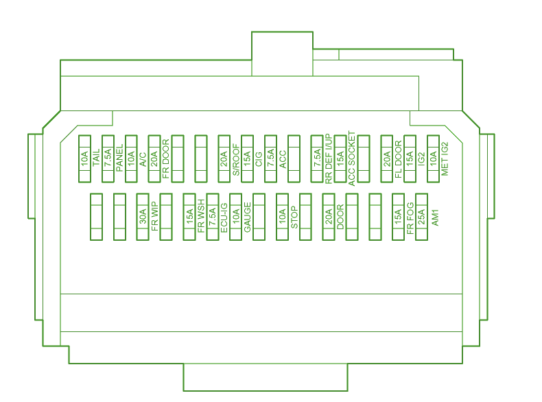 2006 Toyota Scion TC Under Dash Fuse Box Diagram – Auto Fuse Box Diagram