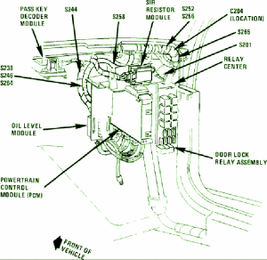 1998 Pontiac Lemans Dash Fuse Box Diagram