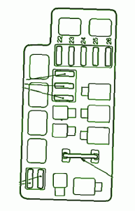 1996 Subaru Forester Mini Fuse Box Diagram