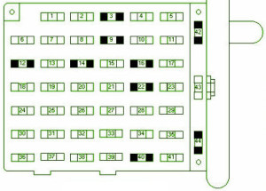 2000 Mustang SN95 Engine Fuse Box Diagram