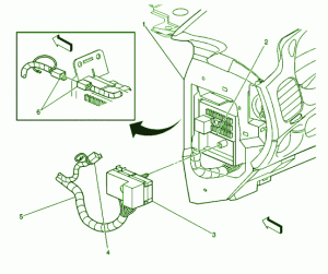 2007 Chevrolet Epica Instrument Fuse Box Diagram