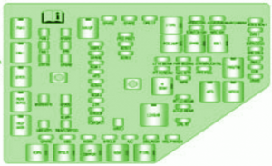 2008 Cadillac DTS Main Fuse Box Diagram