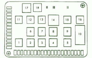 1993 Porsche 965 Main Engine Fuse Box Diagram