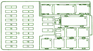 1999 Mercedes Benz ML430 Fuse Box Diagram