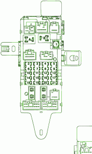 1999 Toyota GS 400 Main Fuse Box DIagram