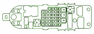 2000 Lexus LX470 Junction Fuse Box Diagram