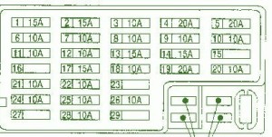 2001 Nissan Altima Engine Fuse Box Diagram