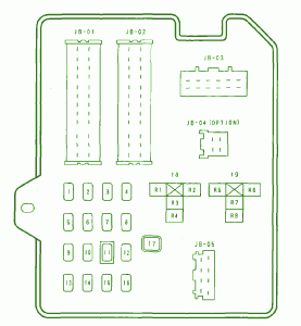 2007 Mazda CX9 Main Fuse Box DIagram