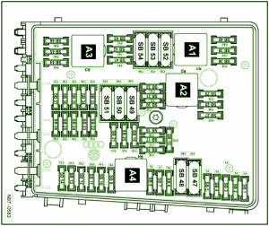 2009 VW R32 Main Fuse Box Diagram