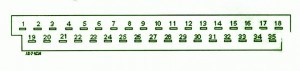 1994 Opel Quotastra Mini FUse Box Diagram