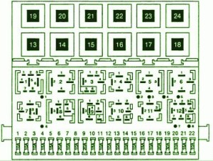 2002 Volkswagen XEGF 1JAPK Fuse Box Diagram