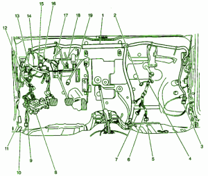 2003 Chevrolet Optra 1.8 LS Fuse Box Diagram