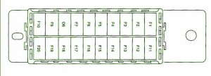 2004 Daewoo M200V Passenger Fuse Box Diagram