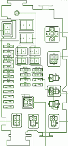 2012 Toyota Kluger Front Fuse Box Diagram