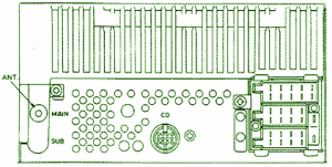 1988 SAAB Q4 Engine Compartment Fuse Box Diagram