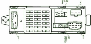 1995 Mazda MX6 Main Fuse Box Diagram