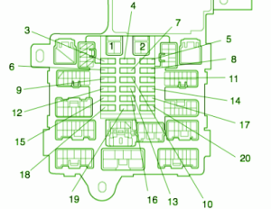 1997 Lexus LX450 Engine Fuse Box Diagram