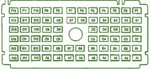 1997 Pontiac Bonneville SLE Main Fuse Box Diagram