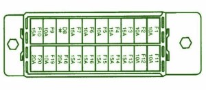 2004 Daewoo M200V Dash Fuse Box Diagram