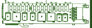 1994 Mercedes Benz SL320 Part Fuse Box Diagram