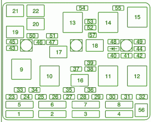 1996 Oldsmobile 98 Main Engine Fuse Box Diagram