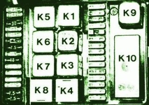 1997 BMW CSR Under The Dash Fuse Box Diagram