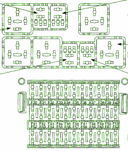 1997 Ford ZXW Wagon Junction Fuse Box Diagram